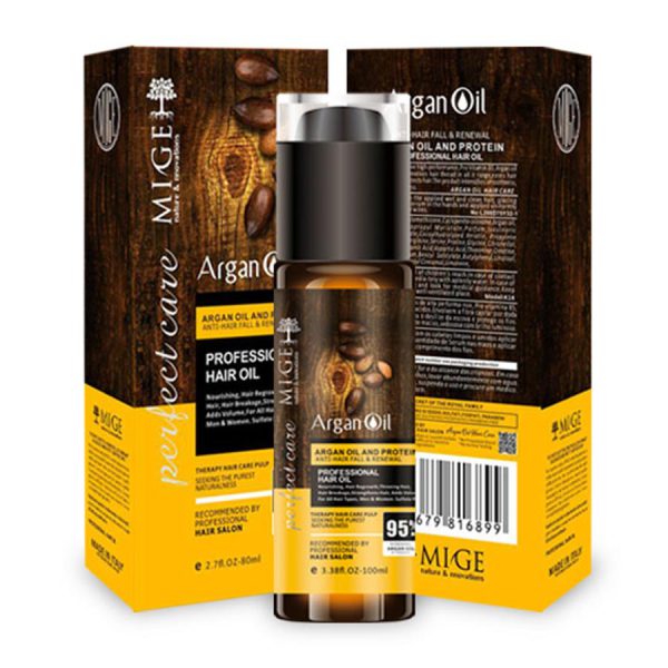 قیمت و خرید روغن آرگان و پروتئین میگ Mige Argan & Protein Hair Oil