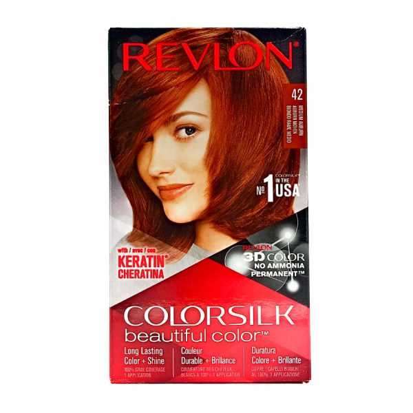 قیمت و خرید رنگ مو بدون آمونیاک رولون شماره ۴۲ Revlon Colorsilk Beautiful Hair Color