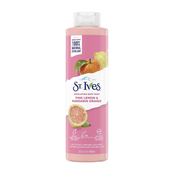 قیمت خرید ـ شامپو بدن پرتقال و لیمو سینت ایوز Stives Pink Lemon & Mandarin Exfoliating Body Wash