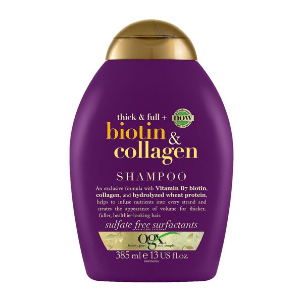 قیمت خرید ـ شامپو ضخیم کننده و حجم دهنده بیوتین و کلاژن او جی ایکس Ogx Biotin & Collagen Shampoo