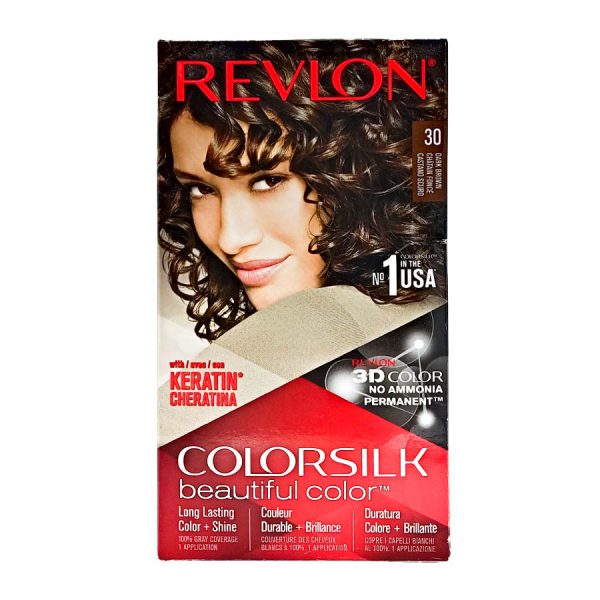 قیمت و خرید رنگ مو بدون آمونیاک رولون شماره 30 Revlon Colorsilk Beautiful Hair Color