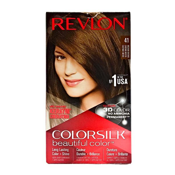 قیمت و خرید رنگ مو بدون آمونیاک رولون شماره۴۱ Revlon Colorsilk Beautiful Hair Color