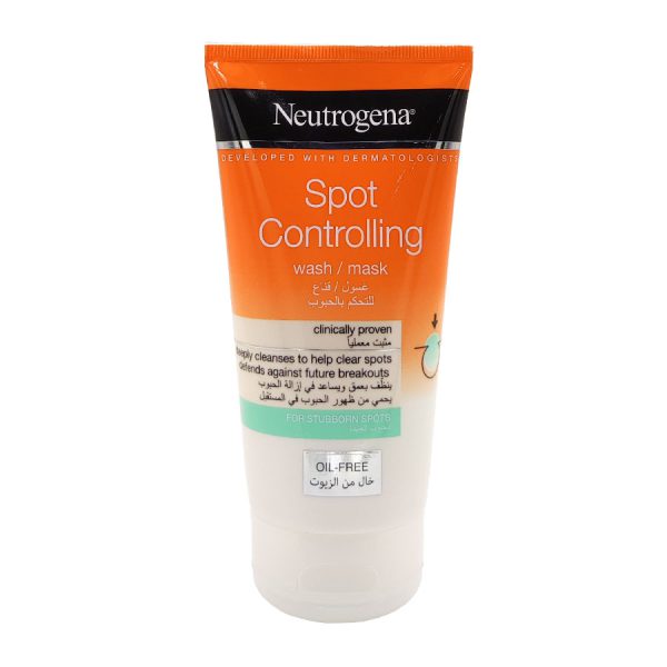 قیمت و خرید _ماسک و شوینده دوکاره صورت نوتروژینا Neutrogena Spot Controlling Wash/Mask