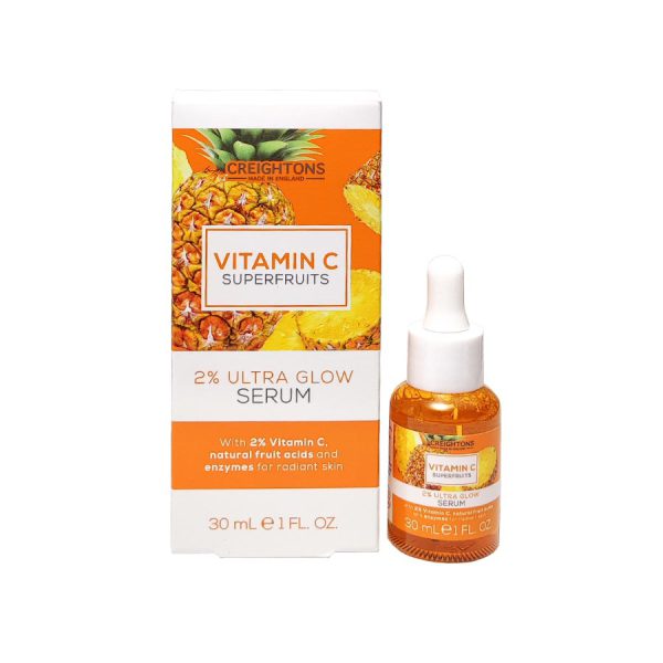 قیمت و خرید سرم روشن کننده ویتامین سی سوپرفروت کریتونز Creightons Superfruits Vitamin C 2% Ultra Glow Serum