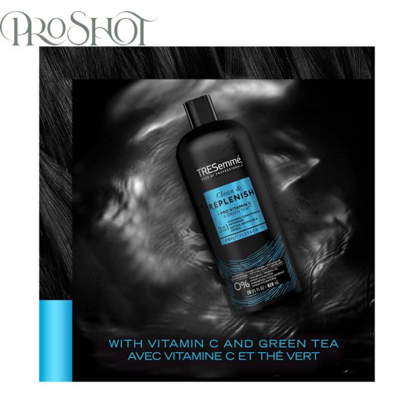 قیمت و خرید شامپو و نرم کننده و گره بازکن 3 در 1 ترزمه -2 TRESemme Clean & Replenish 3-in-1 Shampoo Conditioner Detangler 828ml