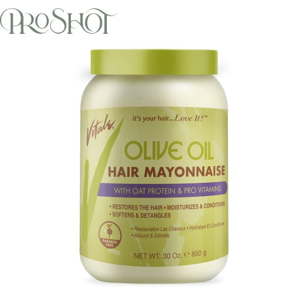 قیمت و خرید مایونز مو پروتئین رسان و پرو ویتامین داخل حمام ویتالی Vitale Olive Oil Hair Mayonnaise 850g