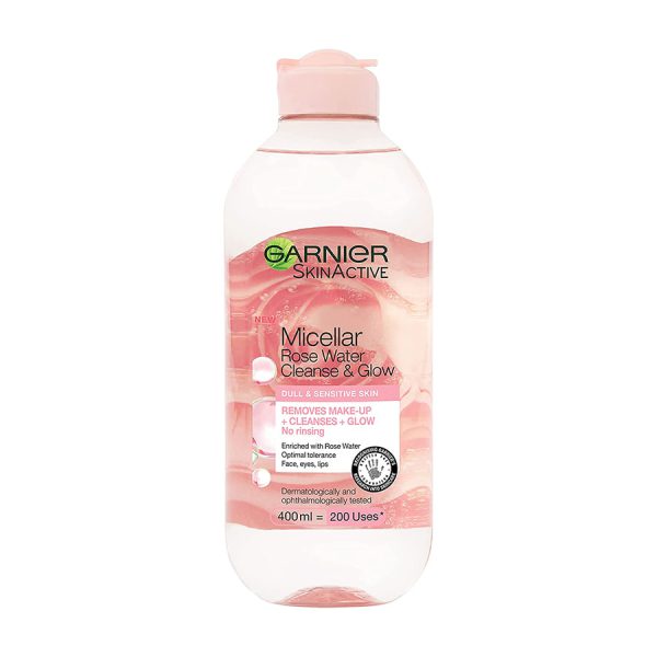 قیمت و خرید میسلار واتر پوست کدر و حساس گل رز گارنیر Garnier Micellar Rose Cleansing Water For Dull & Sensitive Skin