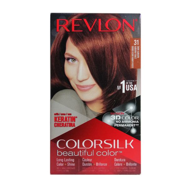 قیمت و خرید رنگ مو بدون آمونیاک رولون شماره31 Revlon Colorsilk Beautiful Hair Color 3D