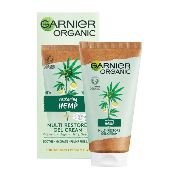 قیمت و خرید ژل کرم ترمیم کننده و مرطوب کننده گارنیر Garnier Organic Hemp Multi-Restore Gel Cream 50ml