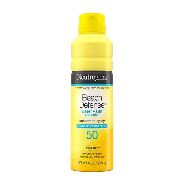 قیمت و خرید _اسپری ضد آفتاب ساحلی صورت و بدن SPF50 نوتروژینا Neutrogena Beach Defense Sunscreen Spray SPF 50