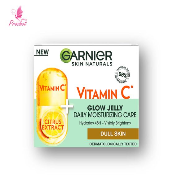 قیمت و خرید ژل آبرسان ویتامین سی 48 ساعته گارنیر -1 Garnier Skin Active Moisturizing Vitamin C Glow Jelly