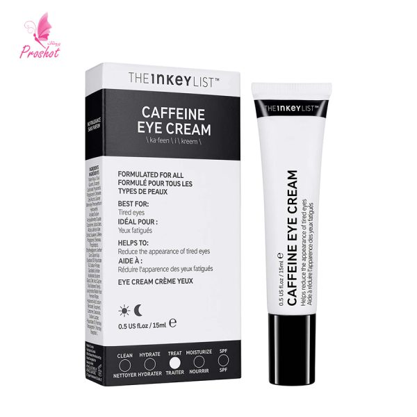قیمت و خرید کرم دور چشم ضد پف و تیرگی کافئین اینکی لیست The INKEY List Caffeine Eye Cream