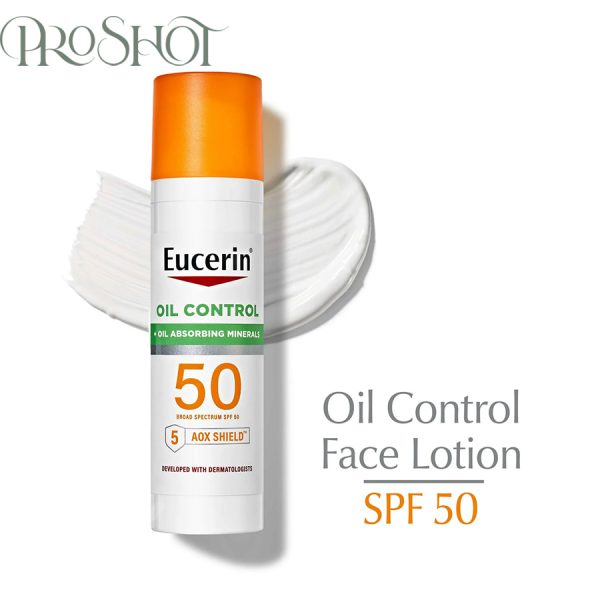 قیمت و خرید لوسیون ضدآفتاب کنترل کننده چربی صورت SPF50 اوسرین -1 Eucerin Sun Oil Control SPF 50 Face Sunscreen Lotion