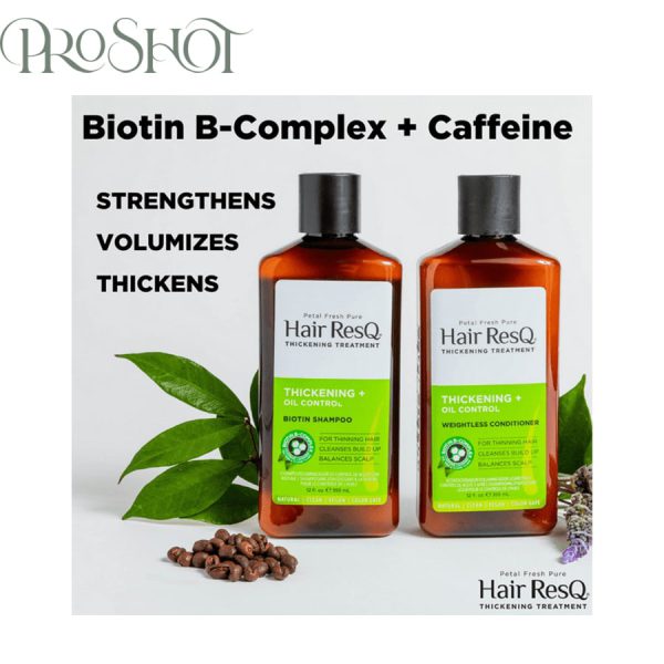 قیمت و خرید شامپو ضخیم کننده و کنترل چربی پتال فرش -2 Petal Fresh ResQ Thickening Oil Control Biotin Shampoo