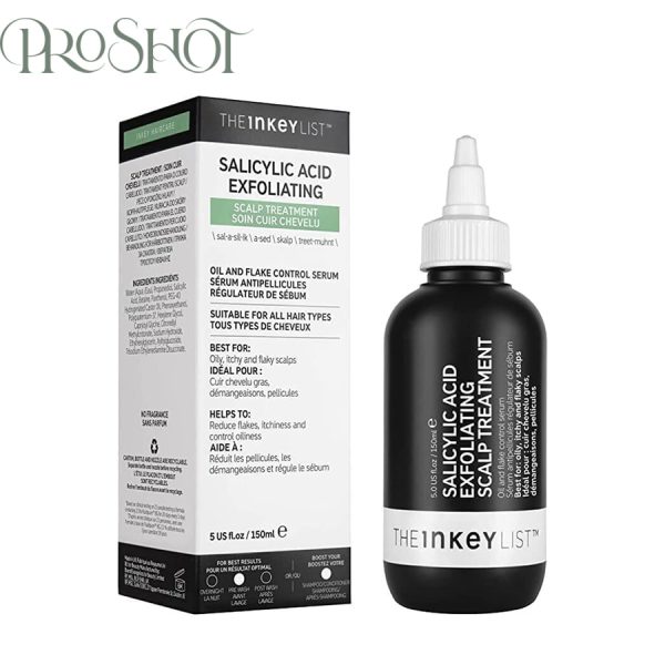 قیمت و خرید محلول (اسکراب) کف سر داخل حمام اینکی لیست The Inkey List Salicylic Acid Exfoliating Scalp Treatment 150 ml