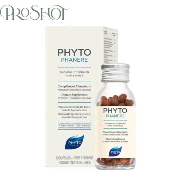 قیمت و خرید قرص مکمل تقویت کننده مو و ناخن فیتو Phyto Phytophanere Hair & Nails Supplements 120 caps