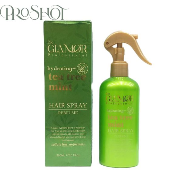 قیمت و خرید اسپری مو آبرسان درخت چای گلامور Bio Glamor Professional Hydrating Tea Tree Mint Hair Spray 300ml