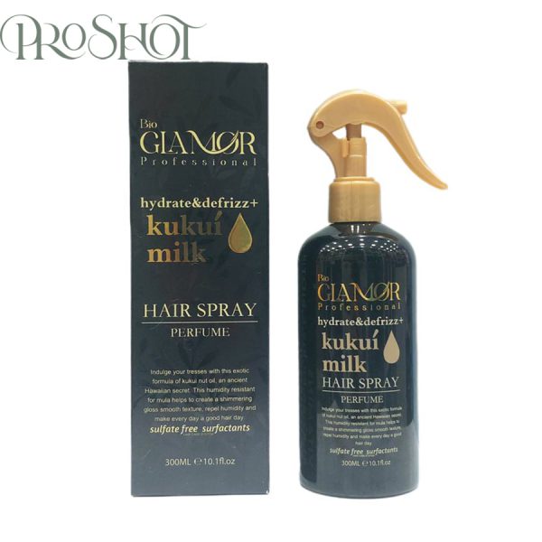 قیمت و خرید اسپری شیر مو آبرسان و ضد وز گلامور Bio Glamor Professional Kukui Milk Hair Spray 300ml
