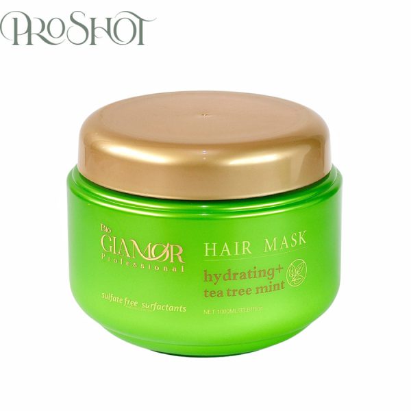 قیمت و خرید ماسک داخل حمام آبرسان درخت چای گلامور Bio Glamor Professional Hydrating Tea Tree Mint Hair Mask 1000ml