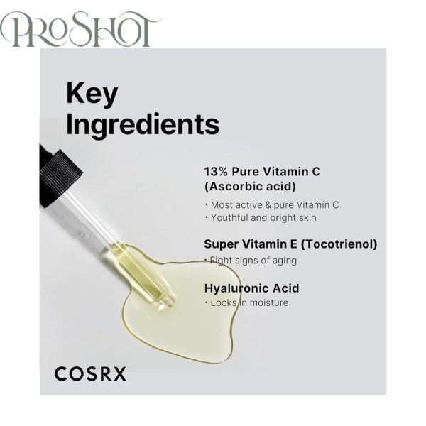 قیمت و خرید سرم ضد لک و روشن کننده ویتامین سی 13 کوزارکس -2 COSRX Vitamin C 13% Serum Vitamin E & Hyaluronic Acid 20ml